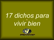 17 Dichos para vivir bien
