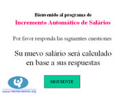 Incremento Automático de Salários