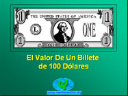 El Valor De Un Billete de 100 Dólares 